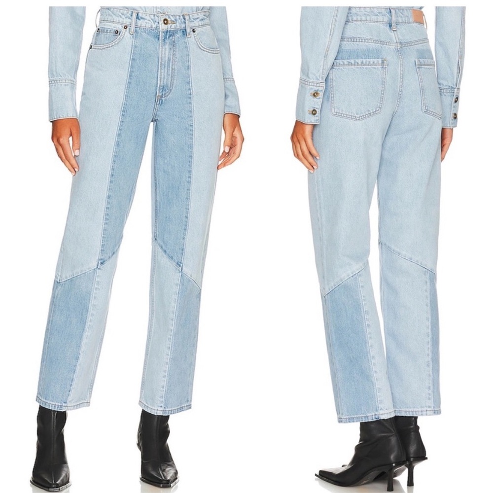 Song of style Dagny Mixed Wash Jean in Light & Mid Blue. Size 26.